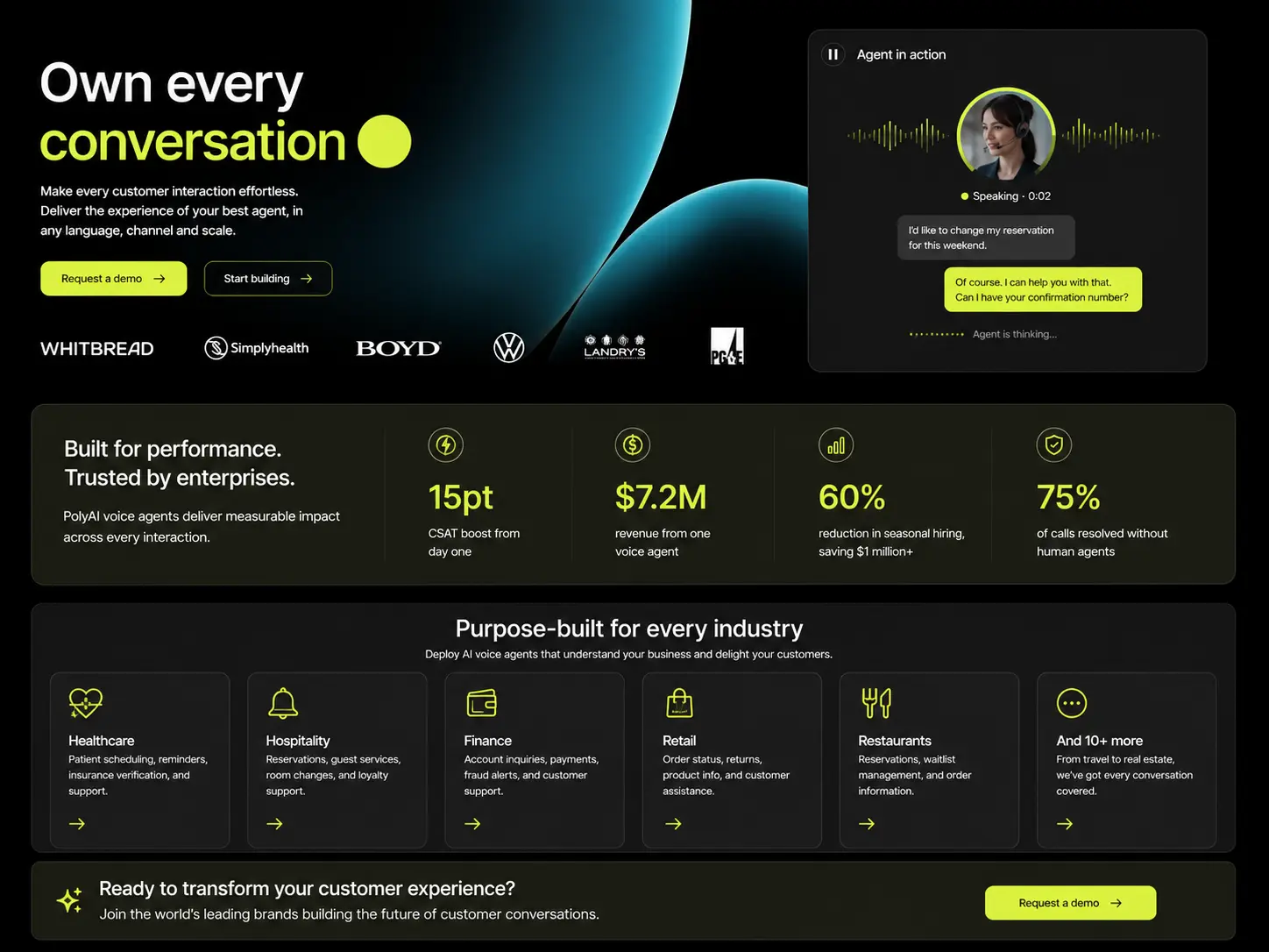 PolyAI — Enterprise Voice AI Agent Platform